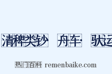 清稗类钞·舟车·驮运是什么意思的图片